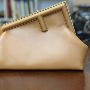 Fendi First Small Nappa Shiny Caramel